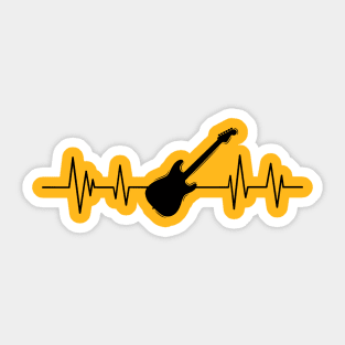 Guitar heartbeat , Guitar lover instrument Sticker